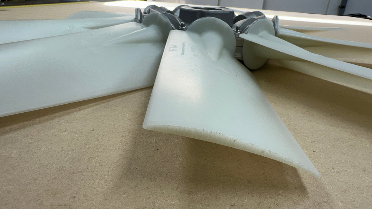 P4ZL 9 blade Wingfan 24” diameter fan, P1 mount – hovercraft-kits