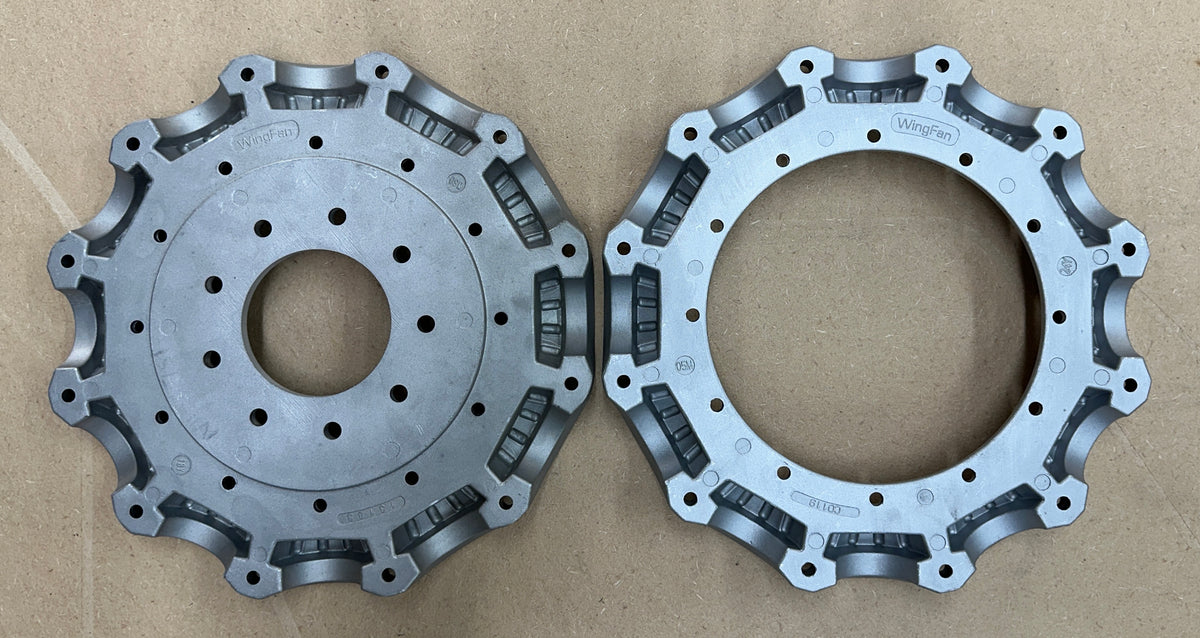 12-Blade Wing Fan Z Hub Set, P1 Center Boss, 9-Bolt HD, photo 3