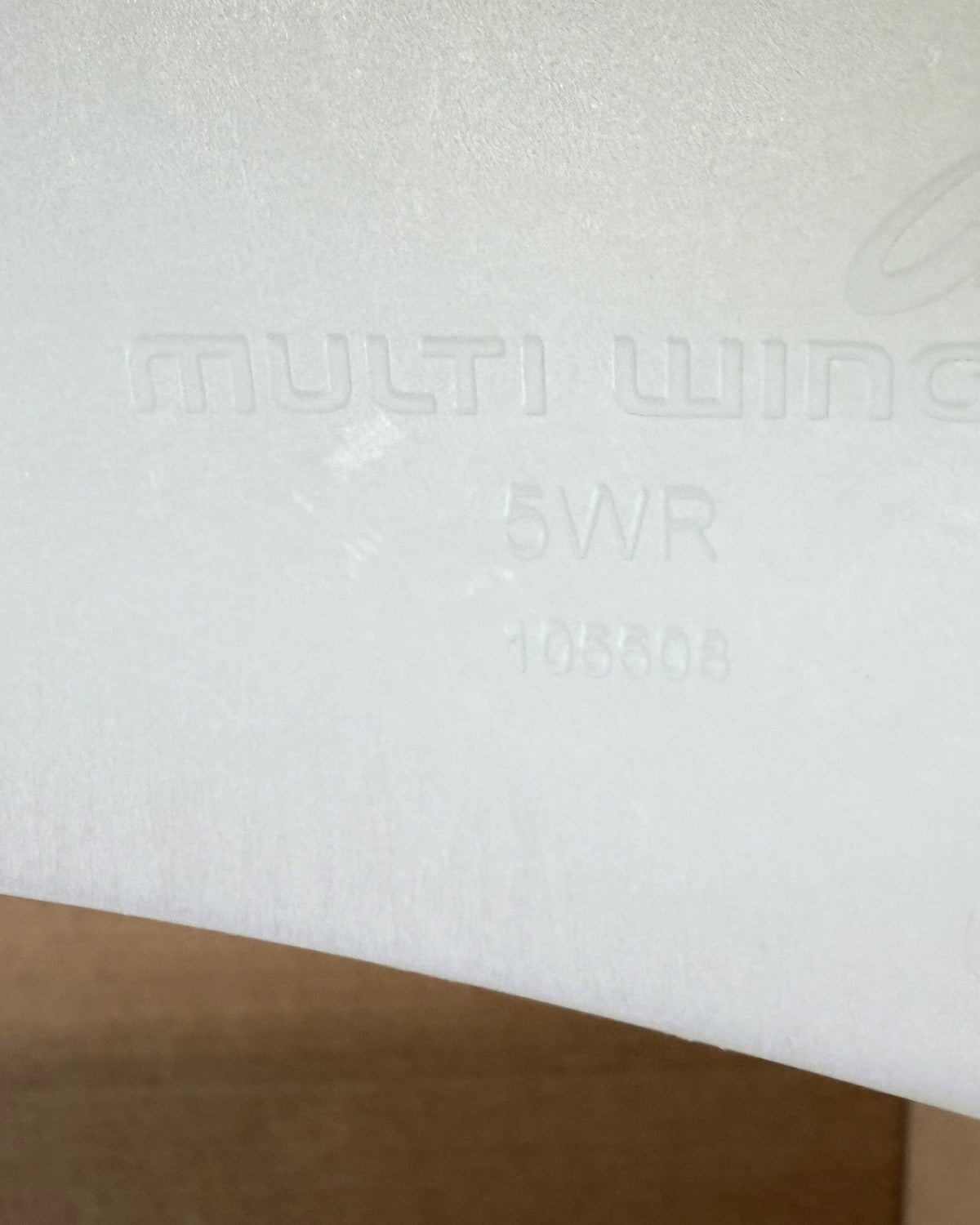 Multiwing 5WR fan blade stamp with part number