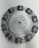 10 blade Multiwing W hub and retaining flange, aluminum