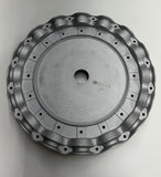 16 blade Multiwing Z hub and retaining flange, aluminum