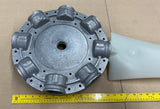 8 blade Multiwing W hub and retaining flange, aluminum