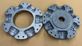 6 blade Multiwing W hub and retaining flange, aluminum