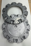 10 blade Multiwing W hub and retaining flange, aluminum