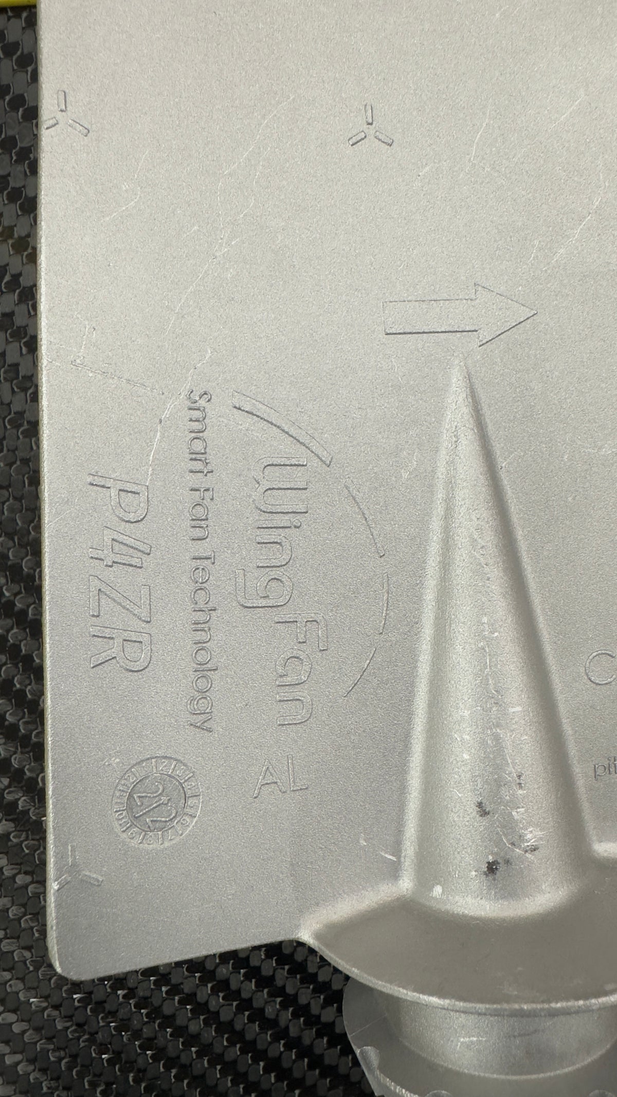 Wing Fan P4ZR cast aluminum fan blade, uncut
