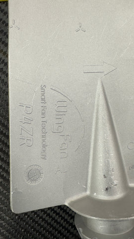 P4ZR Aluminum Wingfan blades, Uncut with pin Aluminum material