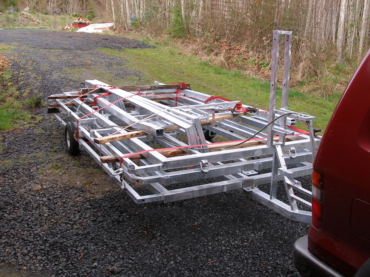 Fly on off hovercraft Trailer Plans - 14 ft by 7 ft