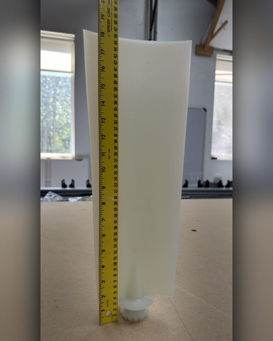 Multiwing 6Z reversible fan blade, uncut, full length with tape measure