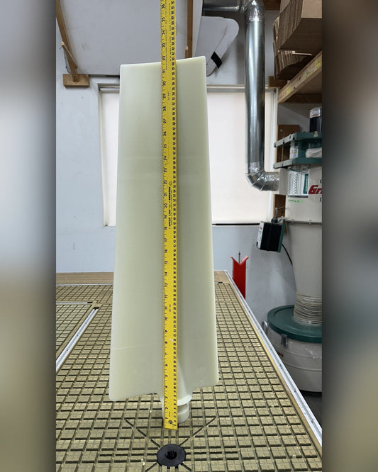 Multiwing 9WR fan blade, uncut, full length with tape measure