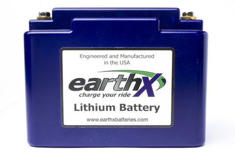 EarthX Lithium starting battery.