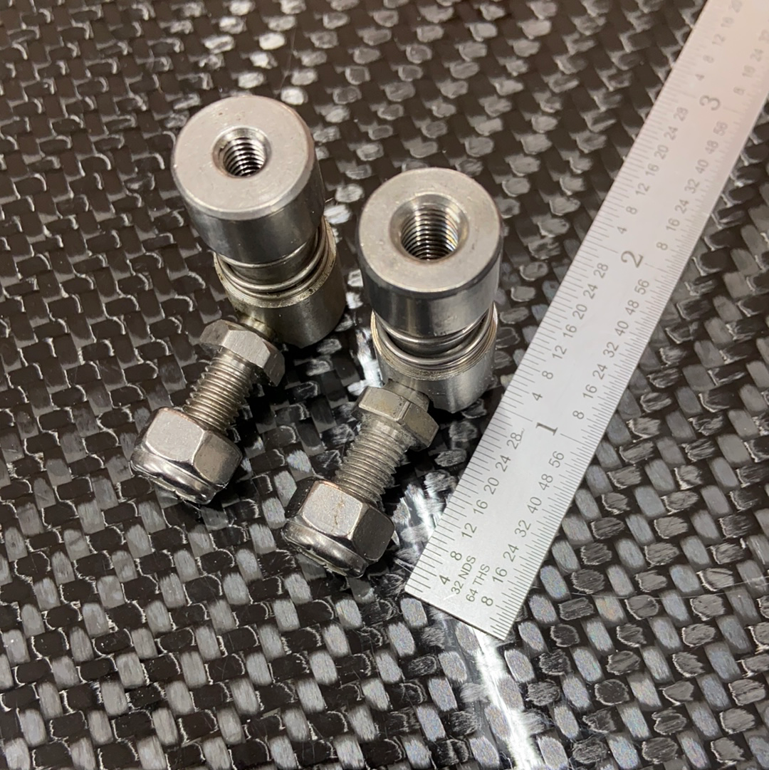 Control cable end swivel,  quick disconnect ball joint stainless