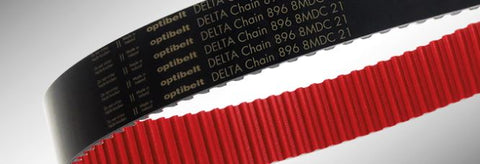 Optibelt DELTA Chain 8MDC, same as Gates 8MGT Poly Chain Carbon