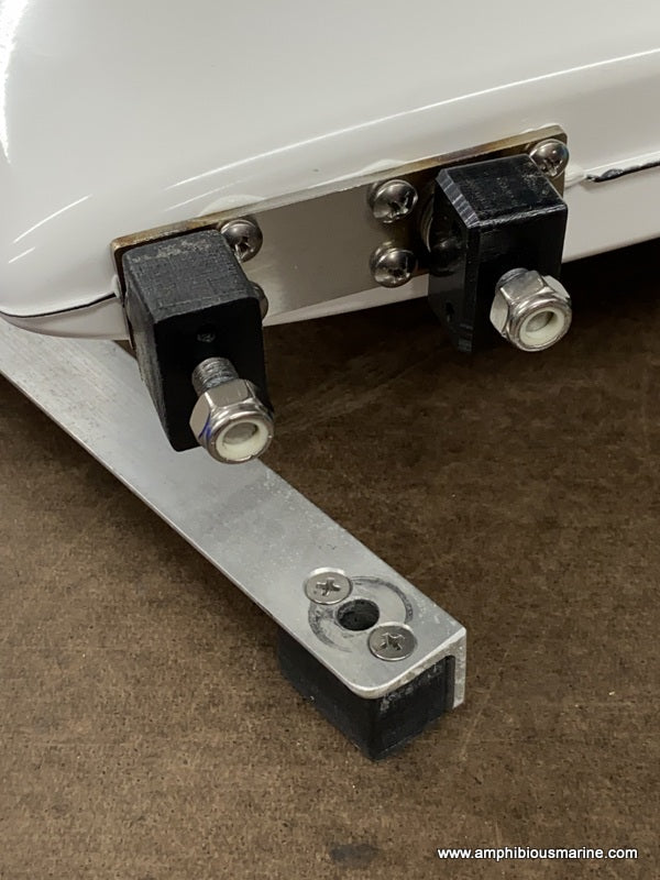 Stainless Rudder Pivot Plates, 1 set