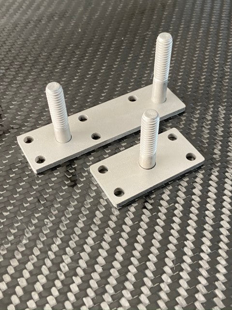 Stainless Rudder Pivot Plates, 1 set